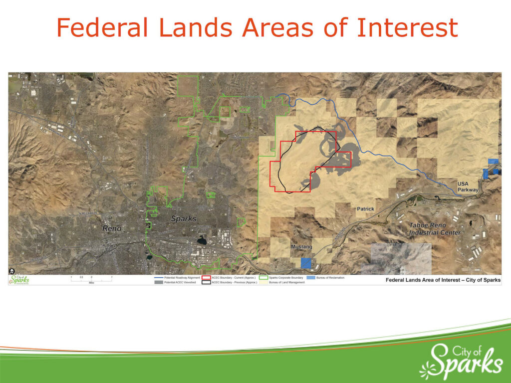 Federal Lands Areas of Interest - Sparks Development