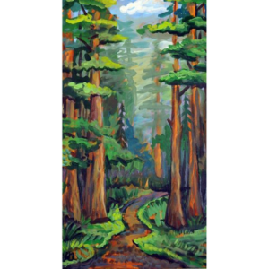 May calendar of events in Reno - Thursday Painting Class: Redwoods by Kira Yustak
