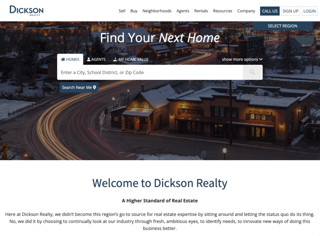 Dickson Realty New Website