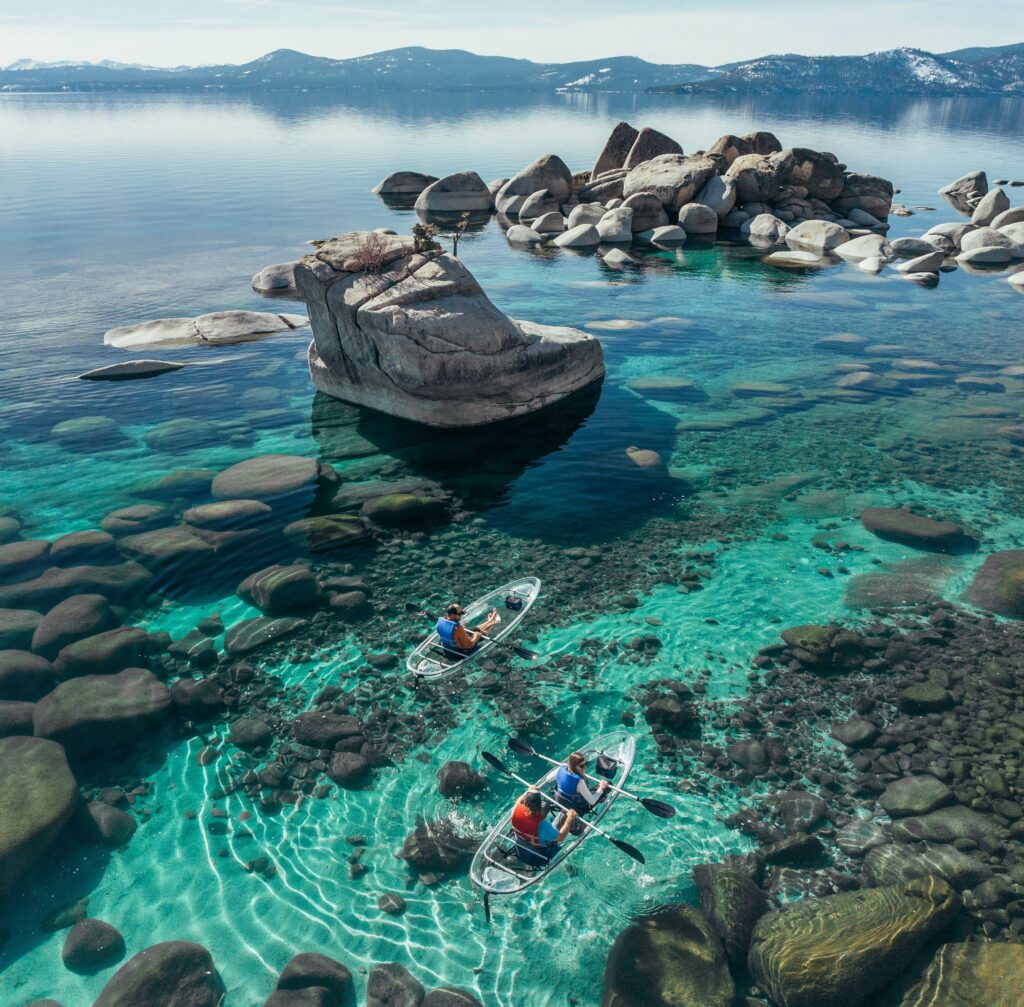 Clearly Tahoe kayaking at Lake Tahoe
